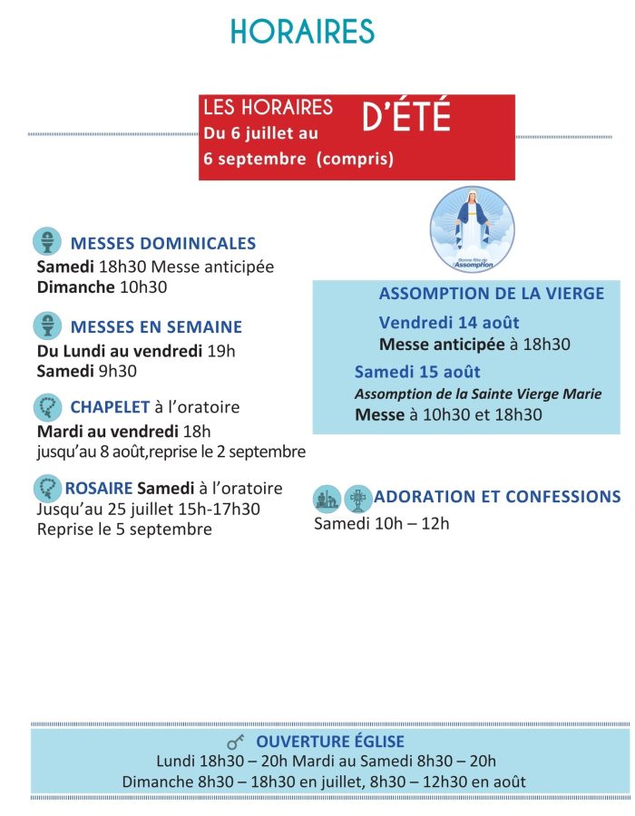Horaires été 2025-26 (Affiche) Horaires été 2025-26 (Affiche)